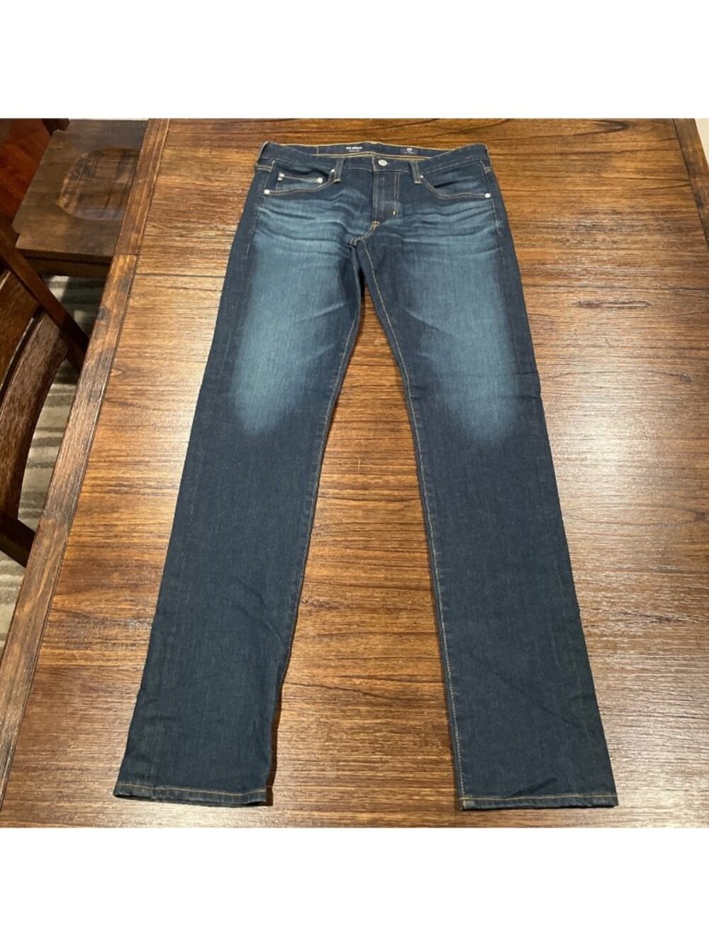 AG Nomad Modern Slim Jean Mens 32x34 Medium Wash Faded Distressed Denim 1191TSY